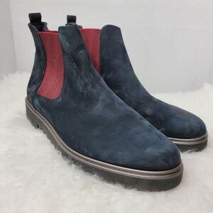 Paul Green Blue Navy Suede Womens Chelsea Boot Shoes Size 6.5